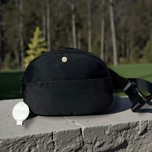 Studio NYC Black Nylon Belt Bag Crossbody Sling Adjustable Strap NWT